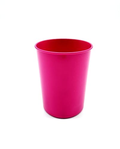 Kimmel Tasse Trinkbecher Kunststoffbecher Partybecher Plastikbecher Kinderbecher Becher bruchsicher stapelbar Mehrweg Camping Grillen Picknick und Outdoor 180 ml, Kunststoff, Fuchsia von Kimmel