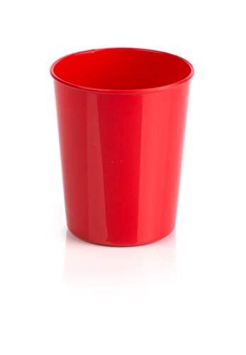 Kimmel Tasse Trinkbecher Becher bruchsicher stapelbar Mehrweg 180 ml, Kunststoff, Rot, 21-000-1203-1 von Kimmel