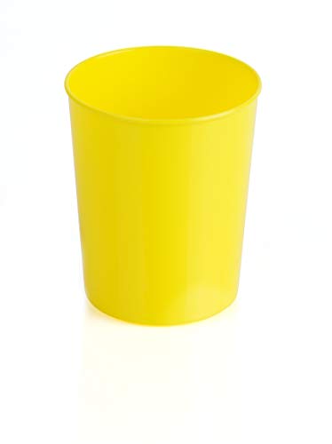 Kimmel Tasse Trinkbecher Becher bruchsicher stapelbar Mehrweg 250 ml, Kunststoff, 250 milliliters, Gelb von Kimmel