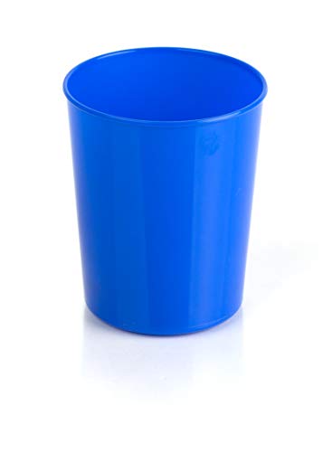 Kimmel Tasse Trinkbecher Kunststoffbecher Partybecher Plastikbecher Kinderbecher Becher bruchsicher stapelbar Mehrweg Camping Grillen Picknick und Outdoor 250 ml, Kunststoff, Blau von Kimmel