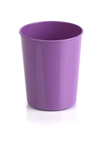 Kimmel Tasse Trinkbecher Kunststoffbecher Partybecher Plastikbecher Kinderbecher Becher bruchsicher stapelbar Mehrweg Camping Grillen Picknick und Outdoor 250 ml, Kunststoff, Violett von Kimmel