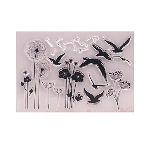 Kimruida Dandelion Clear Silicone Seal Stamp For DIY Album Scrapbooking Photo Card Decor von Kimruida