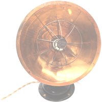 Vintage Polar Club Kupfer Raumwärme Arbeitszustand Display Prop Metallbasis Drehbarer Kopf Schwarz 1920Er 1930Er Jahre von KimsKreations17