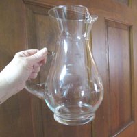 Vintage Princess House Wasserkrug Erbmuster Klarglas Geätzte Blumen Eistee Mixgetränke Barware Prop 1980Er 1990Er Jahre von KimsKreations17