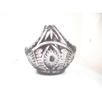 Vintage Tschechei. Lila Kristall Korb Ei Form Dish Griff Home Decor Boho Glas Atemberaubenden Blickfang Vintage Tschechei. Lila Kristall Korb Ei Form Dish Griff Home Decor Boho Glas Atemberaubenden Blickfang von KimsKreations17