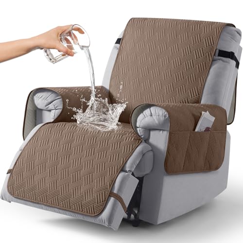 KinCam Wasserdichter sesselschoner für Fernsehsessel, relaxsessel mit Tasche elastischen Bändern, Anti-Rutsch sesselbezug weich waschbar sesselüberwurf 1 Sitzer für Kinder, Haustiere Braun KinCam Wasserdichter sesselschoner für Fernsehsessel, relaxsessel mit Tasche elastischen Bändern, Anti-Rutsch sesselbezug weich waschbar sesselüberwurf 1 Sitzer für Kinder, Haustiere Braun von KinCam