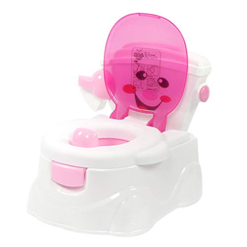 Töpfchen-Trainingssitz Kleinkind-Toilettensitz Baby-Trainingstoilette Töpfchen-Urinal-Trainerstuhl für Kinder Kleinkinder PP (Rosa) von KinHall