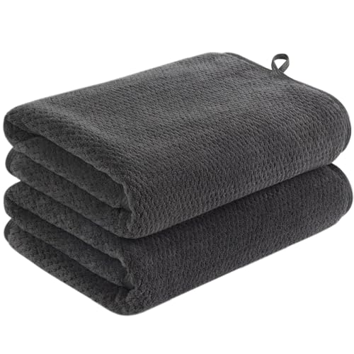 KinHwa 2er Pack Handtuch Haare, Mikrofaser Handtuch Haare, Flauschige Mikrofaser Handtücher, Microfaser Handtücher für die Haare, Weich &Saugstark 50x100cm,grau KinHwa 2er Pack Handtuch Haare, Mikrofaser Handtuch Haare, Flauschige Mikrofaser Handtücher, Microfaser Handtücher für die Haare, Weich &Saugstark 50x100cm,grau von KinHwa