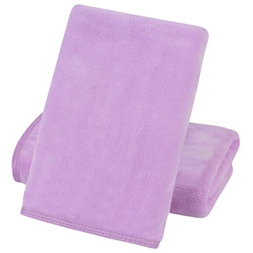 KinHwa Mikrofaser Handtuch 2er Set | Weiche und leichte Microfaser Handtücher, Mikrofaser Badetuch, Super saugfähiges Sporthandtuch| 40cm x 76cm | Reisehandtuch Schnelltrocknend & fusselfrei | Violett von KinHwa