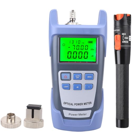 Hochpräzises Lichtleistungs-Messgerät & Rotlicht-Gerät 2-in-1 – 30MW Rotlichtquelle, 30km Faseroptik-Strahlpen, ideal für Faserprüfung, Lichtdurchlass-Test & Netzwartung, einfach zu bedienen (10MW) Hochpräzises Lichtleistungs-Messgerät & Rotlicht-Gerät 2-in-1 – 30MW Rotlichtquelle, 30km Faseroptik-Strahlpen, ideal für Faserprüfung, Lichtdurchlass-Test & Netzwartung, einfach zu bedienen (10MW) von KinZon