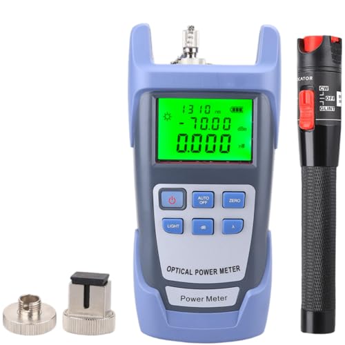 Hochpräzises Lichtleistungs-Messgerät & Rotlicht-Gerät 2-in-1 – 30MW Rotlichtquelle, 30km Faseroptik-Strahlpen, ideal für Faserprüfung, Lichtdurchlass-Test & Netzwartung, einfach zu bedienen (50MW) Hochpräzises Lichtleistungs-Messgerät & Rotlicht-Gerät 2-in-1 – 30MW Rotlichtquelle, 30km Faseroptik-Strahlpen, ideal für Faserprüfung, Lichtdurchlass-Test & Netzwartung, einfach zu bedienen (50MW) von KinZon