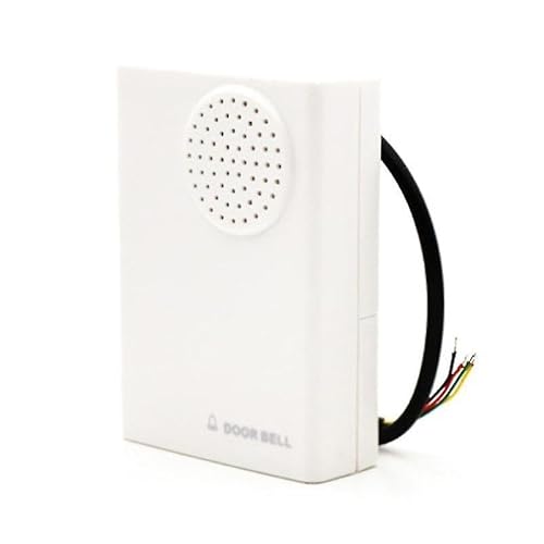 Kabelgebundene Türklingel für Zugangskontrolle – 12V, batterieoptional (oder batteriefrei), HD-Qualität, Klingelton 'Ding-Dong', passend zu Rufer, ideal für Haus & Geschäft, einfach zu integrieren von KinZon