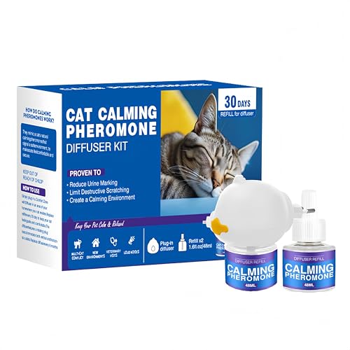 Katzenpheromon-Beruhigungsmittel – Felin-Pheromon-Mittel für tägliche Katzenpflege, verhindert ungewolltes Kratzen & Pinkeln, lindert Stressreaktionen und beruhigt Katzenemotionen Katzenpheromon-Beruhigungsmittel – Felin-Pheromon-Mittel für tägliche Katzenpflege, verhindert ungewolltes Kratzen & Pinkeln, lindert Stressreaktionen und beruhigt Katzenemotionen von KinZon