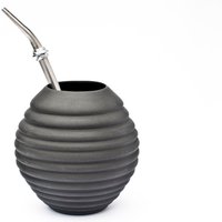 Handgemachte Schwarze Keramik Yerba Mate Kürbis 500Ml Teebecher Handgemachte Schwarze Keramik Yerba Mate Kürbis 500Ml Teebecher von KinaCeramics