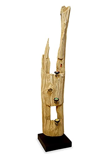 Kerzenhalter Treibholz 110-130cm - Skulptur aus Massivholz - Teelichthalter als Dekoration XXL Kerzenhalter Treibholz 110-130cm - Skulptur aus Massivholz - Teelichthalter als Dekoration XXL von Kinaree