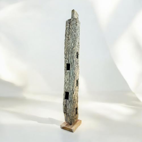 Kinaree Altholz Balken MATARAM - Deko-Säule aus Teak – Handgefertigte Holzskulptur auf Sockel, rustikale Deko für Wohnzimmer, Flur oder Garten – Einzigartiges Unikat aus nachhaltigem Holz Kinaree Altholz Balken MATARAM - Deko-Säule aus Teak – Handgefertigte Holzskulptur auf Sockel, rustikale Deko für Wohnzimmer, Flur oder Garten – Einzigartiges Unikat aus nachhaltigem Holz von Kinaree