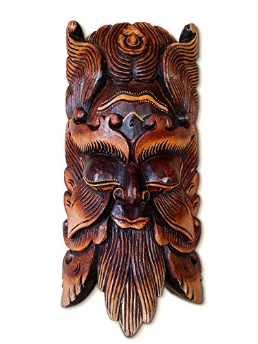 Kinaree Bali Holz Maske - 50 cm Wandmaske - Barong Maske - geschnitzte Dekoration aus Indonesien von Kinaree