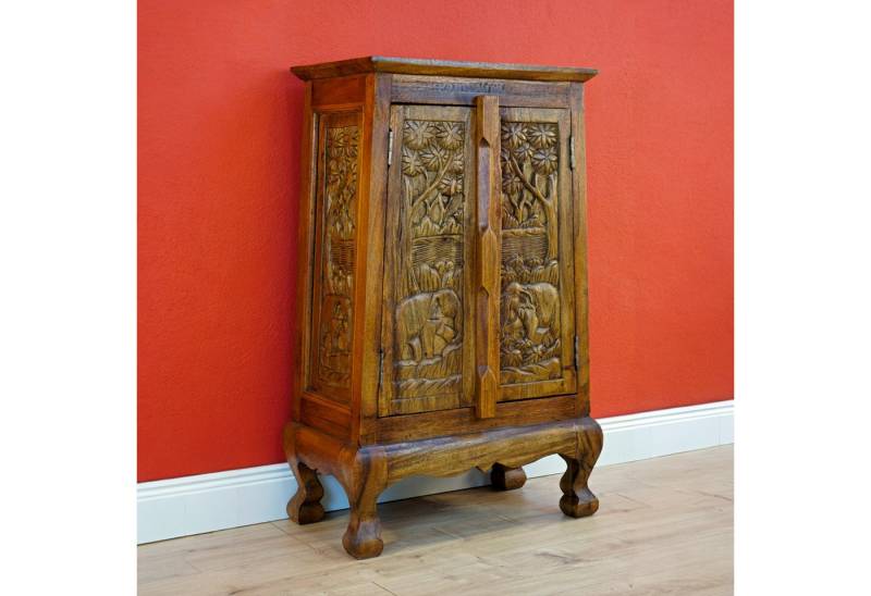 Kinaree Beistellschrank Akazie Massivholz Schrank handgefertigt in Thailand, verschiedne Größen, Muster, Farbe Kinaree Beistellschrank Akazie Massivholz Schrank handgefertigt in Thailand, verschiedne Größen, Muster, Farbe von Kinaree