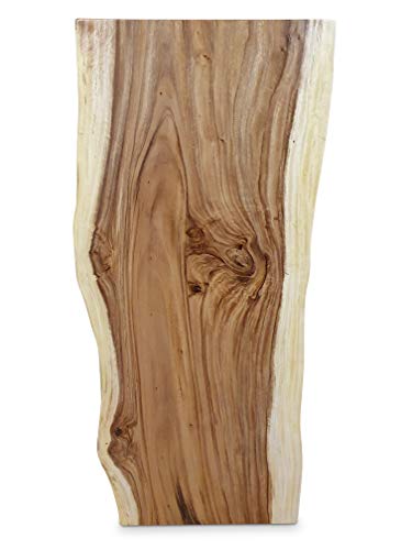 Kinaree Massivholz Tischplatte Akazie 200x60-70 cm - Echtholz Schreibtischplatte mit Baumkante (7x200x60-70cm) von Kinaree