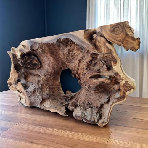 Suar Wurzelholz Sideboard LANTA III – Naturform Konsolentisch aus Massivholz – Unikat aus Indonesien – handgefertigt – asiatische Design Konsole für Wohnzimmer Flur oder Galerie von Kinaree