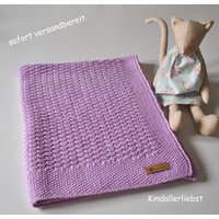 Versandfertig Babydecke Gestrickt von Kindallerliebst