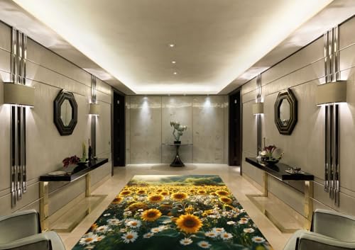 Teppich Wohnzimmer Gelb Grün Sonnenblume100x150cm Teppich Wohnzimmer Waschbar Wind und Regenschutz Mit Rutschschutz Wasserabsorbierend Modern Fußmatte Ultraweich Puffy Super Groß Breit Teppich Wohnzimmer Gelb Grün Sonnenblume100x150cm Teppich Wohnzimmer Waschbar Wind und Regenschutz Mit Rutschschutz Wasserabsorbierend Modern Fußmatte Ultraweich Puffy Super Groß Breit von Kinde