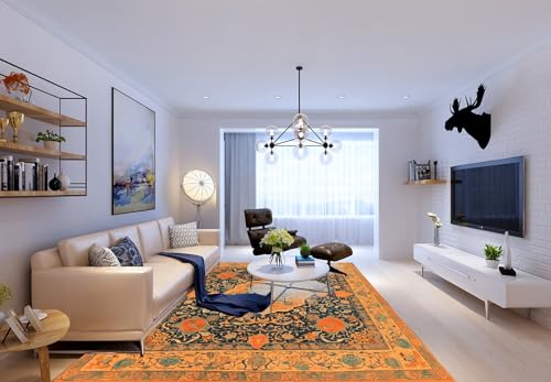 Teppich Wohnzimmer Gelb Schwarz50x80cm Fußmatte Waschbar Wind und Regenschutz Mit Rutschschutz Türmatte Wasserabsorbierend Modern Ultraweich Puffy von Kinde