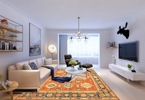 Teppich Wohnzimmer Orange Gelb50x80cm Fußmatte Waschbar Wind und Regenschutz Mit Rutschschutz Türmatte Wasserabsorbierend Modern Ultraweich Puffy Teppich Wohnzimmer Orange Gelb50x80cm Fußmatte Waschbar Wind und Regenschutz Mit Rutschschutz Türmatte Wasserabsorbierend Modern Ultraweich Puffy von Kinde