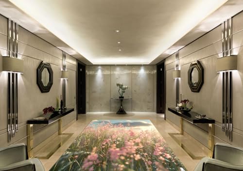 Teppich Wohnzimmer Rosa Grün120x160cm Waschbar Wind und Regenschutz Schmutzfangmatte Mit Rutschschutz Wasserabsorbierend Modern Ultraweich Puffy Super Groß Breit Outdoor Teppich Teppich Wohnzimmer Rosa Grün120x160cm Waschbar Wind und Regenschutz Schmutzfangmatte Mit Rutschschutz Wasserabsorbierend Modern Ultraweich Puffy Super Groß Breit Outdoor Teppich von Kinde