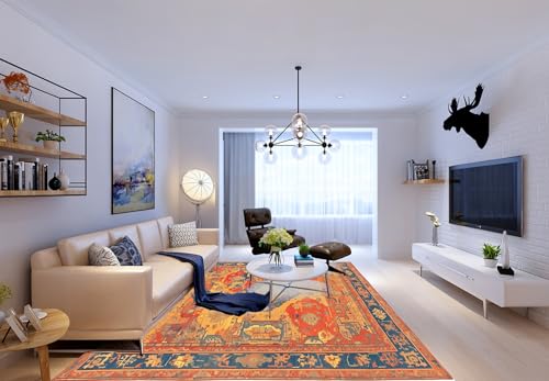 Teppich Wohnzimmer Rot Gelb50x80cm Fußmatte Waschbar Wind und Regenschutz Mit Rutschschutz Türmatte Wasserabsorbierend Modern Ultraweich Puffy Teppich Wohnzimmer Rot Gelb50x80cm Fußmatte Waschbar Wind und Regenschutz Mit Rutschschutz Türmatte Wasserabsorbierend Modern Ultraweich Puffy von Kinde