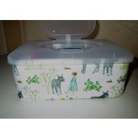 Feuchttücherbox -Mädchen Mit Esel Feuchttücherbox -Mädchen Mit Esel von KinderkramDE