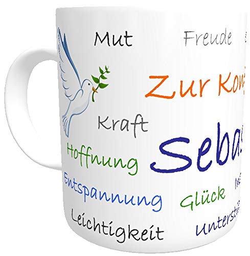 Kilala Tasse Konfirmation mit Namen Geschenk Mädchen Junge von Kinderlampenland