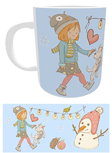 Kinder-Tasse Winter Wonderland Schneemann Kakaotasse Kindergartentasse Teetasse Geschenk Kinder Nikolaustasse von Kinderlampenland