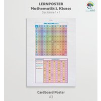 Lernposter Das Kleine 1 X - Besondere Zahlen Für Einschulung | 1-100 Mathe Poster von Kinderlernuhren