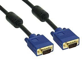 Kindermann 7483000410 10 m VGA (D-Sub) VGA (D-Sub) schwarz, blau, Gold-Kabel VGA von Kindermann