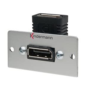 Kindermann Displayport 90 Grad Version mit Gender Changer Halbblende 54 x 54 mm Kindermann Displayport 90 Grad Version mit Gender Changer Halbblende 54 x 54 mm von Kindermann