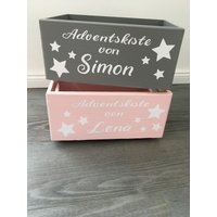 Adventskiste Adventskalender Sterne Adventskiste Adventskalender Sterne von KindertraumShop