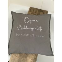 Kissenhülle Opa Lieblingsplatz Kissenhülle Opa Lieblingsplatz von KindertraumShop