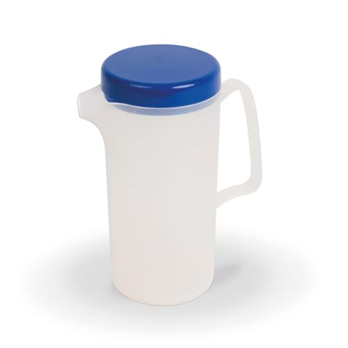 Kinderzeug Kanne, Lukas, Transluzent, mit farbigem Deckel, Blau, 0.6L Kapazität von Kinderzeug