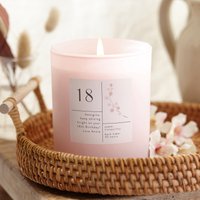 18. Geburtstagsgeschenk Personalisierte Rosa Blumenkerze, Für Freund, Sie - Personalisierte Geschenke 18. Geburtstagsgeschenk Personalisierte Rosa Blumenkerze, Für Freund, Sie - Personalisierte Geschenke von KindredFires