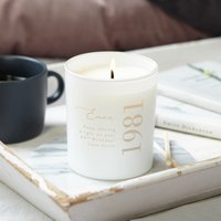 40. Geburtstagsgeschenk Weiße Kerze, Für Freund, Sie, Personalisiertes Graviertes Andenken - Personalisierte Geschenke 40. Geburtstagsgeschenk Weiße Kerze, Für Freund, Sie, Personalisiertes Graviertes Andenken - Personalisierte Geschenke von KindredFires
