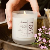40.geburtstagsgeschenk Einfache Gefrostete Kerze, Geburtstagsgeschenk Für Freund, Sie - Personalisierte Geschenke 40.geburtstagsgeschenk Einfache Gefrostete Kerze, Geburtstagsgeschenk Für Freund, Sie - Personalisierte Geschenke von KindredFires