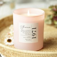 50. Geburtstagskerze Geschenk Pink, Geburtstagsgeschenk Für Freund, Sie - Personalisierte Geschenke 50. Geburtstagskerze Geschenk Pink, Geburtstagsgeschenk Für Freund, Sie - Personalisierte Geschenke von KindredFires