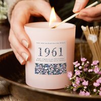 60. Geburtstagsgeschenk Geburtsjahr Rosa Kerze Für Freund, Sie-Personalisierte Geschenke 60. Geburtstagsgeschenk Geburtsjahr Rosa Kerze Für Freund, Sie-Personalisierte Geschenke von KindredFires
