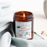 Babys Erstes Weihnachtsgeschenk, Erste Weihnachtskerze, Weihnachtsduftkerze - Personalisierte Geschenke Babys Erstes Weihnachtsgeschenk, Erste Weihnachtskerze, Weihnachtsduftkerze - Personalisierte Geschenke von KindredFires