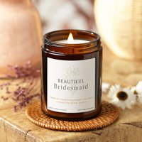 Brautjungfer Geschenk Personalisierte Kerze, Für Brautjungfern, Apothekerkerze - Geschenke von KindredFires