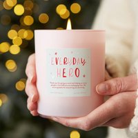 Danke Geschenk - Alltagsheld Pink Kerze Duftende Personalisierte Kerze, Weihnachtsgeschenk Geschenke von KindredFires