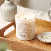 Personalisierte Duftkerze Danke Mama Geschenk, Graviertes Blumenmuster von KindredFires