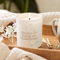 Danke Patin Taufe Andenken Kerze - Personalisierte Geschenke von KindredFires