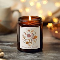 Duftende Sojakerze Herbst, Vegane Herbstkerze, Apothekerkerze - Personalisierte Geschenke Duftende Sojakerze Herbst, Vegane Herbstkerze, Apothekerkerze - Personalisierte Geschenke von KindredFires